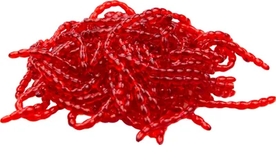 Produktbild von FTM Omura Baits Bloodworm Banane - 15g Gummiwürmer
