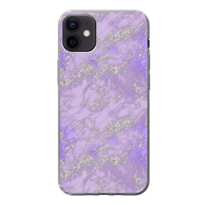 Produktbild von MuchoWow® Handyhülle Schutzhülle Hülle für iPhone 12 mini Marmor - Lila - Muster Silikon Softcase Handy Hülle - Bild