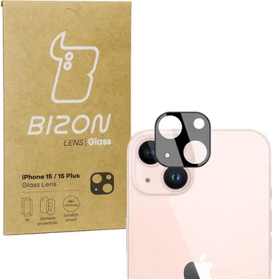 Produktbild von Bizon Glaslinse für iPhone 15 / iPhone 15 Plus, 2 Stück
