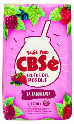 Image de Yerba Mate CBSe, mélange aux fruits des bois, 500g (0,5kg) (Fruits des bois)