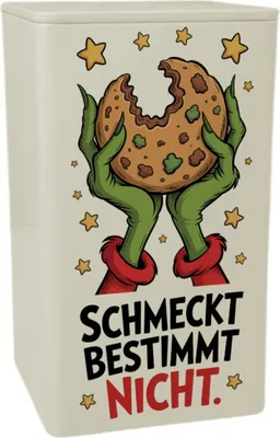 Produktbild von Weihnachtsmuffel GebäckDose 900ml - Schmeckt Bestimmt Nicht
