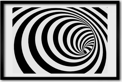 Produktbild von Bild 60x40 MDF-Rahmen, Wandkunst Spiralstreifen