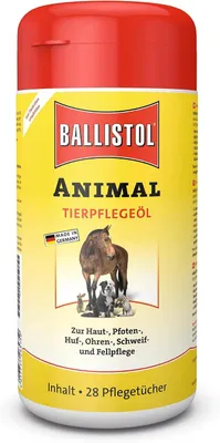 Produktbild von Ballistol Animal Tierpflegeöl Spender-Box mit Pflegetüchern 28 Tücher