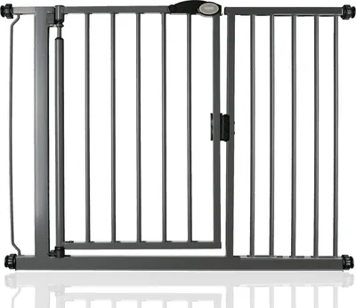 Produktbild von Safetots Druckmontage Selbstschließendes Treppengitter, 111cm - 118cm, Grau