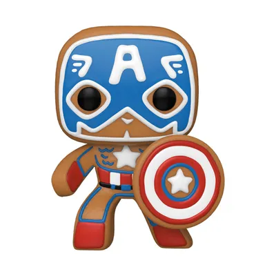 Obrázek produktu pro Funko Marvel POP! Vinyl Figur Holiday Captain America 9 cm FK50657