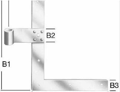 Produktbild von Vormann Winkelband für Türen und Tore 25 x 20 cm links