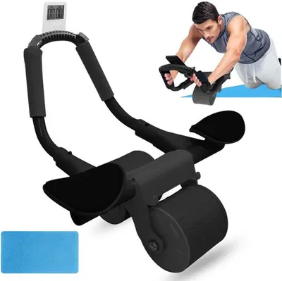 Obrázek produktu pro Unyqoos® Automatické břišní kolo s protiskluzovou rukojetí a podložkou