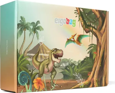 Produktbild von ergobag Klettie Schulranzen-Zubehör Fan Box Dinosaurier mehrfarbig