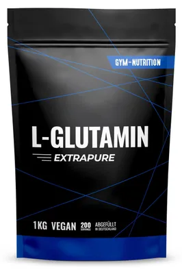 Produktbild von Gym Nutrition L-Glutamin Pulver 1000g, vegan, neutral
