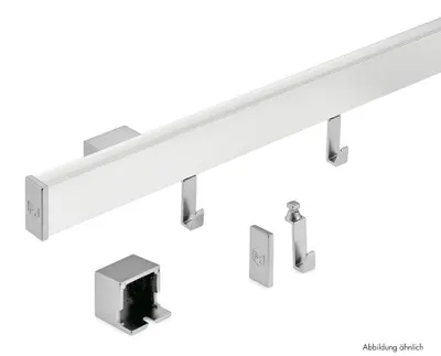 Zdjęcie produktu dla Naber Alto Set, system relingowy, czarny mat, dł. 1200 mm