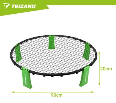 Obrázok produktu pre Sada na volejbal na pláži a do záhrady, Roundnet 90 cm, mini volejbalová sada s 3 loptičkami