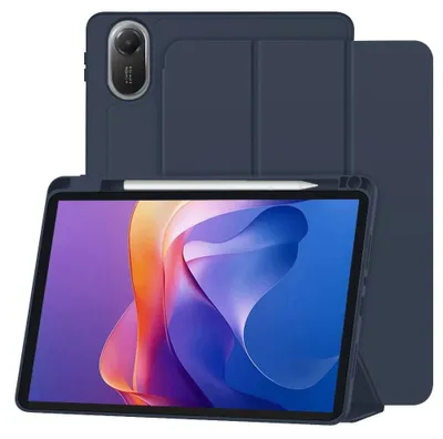 Obrázek produktu pro Techsuit – pouzdro Flex Trifold se stojánkem a držákem na tužku pro Xiaomi Redmi Pad 2 – tmavě modré