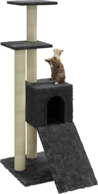 Obrázok produktu pre vidaXL Strom pre mačky so sisalovými škrabadlami tmavosivý 92 cm