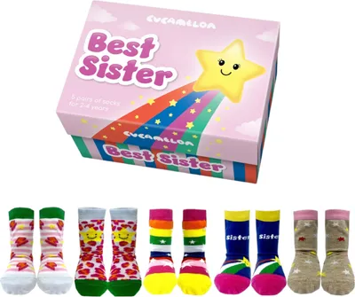 Produktbild von Beste Schwester Cucamelon Socken Kindersocken für 2-4-Jährige mit