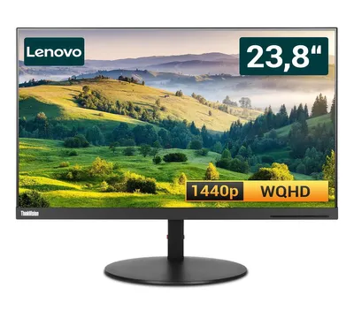 Produktbild von Lenovo ThinkVision P24h-10 - 23,8 Zoll WQHD IPS Flachbildschirm Monitor - schwarz - HDMI, DisplayPort - USB-C - 2560 x 1440 Pixel