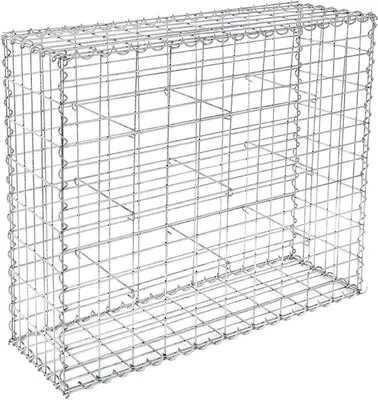 Produktbild von Gabione Steingabionen Steinkorb Gabionen Wand Drahtkorb Mauer Gabionenkorb Steinkorb 100× 90×30 cm