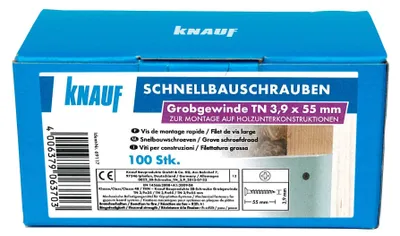 Immagine prodotto di Viti per cartongesso Knauf 3,9 x 55 mm, PH 1, 100 pezzi