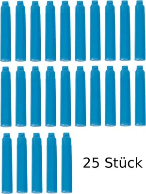 Produktbild von 25 Füllerpatronen / Tintenpatronen / Farbe: türkis