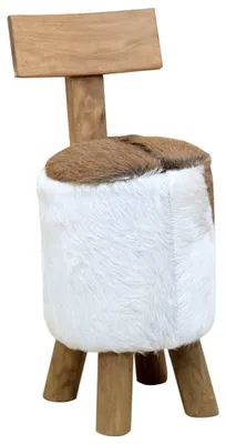 Image de vidaXL Tabouret Marron Bois Massif Teck