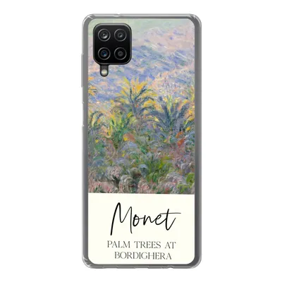 Produktbild von MuchoWow® Handyhülle Schutzhülle Hülle für Samsung Galaxy A12 Monet - Kunst - Palmen in Bordighera Silikon Softcase Handy Hülle - Bild