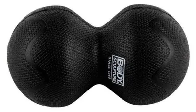 Produktbild von Body Sculpture - Massage Roller, Doppelball PP11115 (Einheitsgröße) (Schwarz)