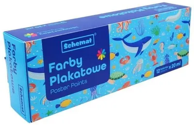 Obrázok produktu pre Plagátové farby 20ml 12 farieb