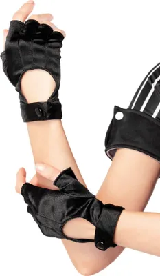 Produktbild von Fingerlose Handschuhe schwarz