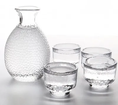 Productafbeelding van Omgoods - Glazen Sake Set van 5 Stukken