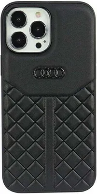 Produktbild von Audi pouzdro z pravé kůže pro iPhone 13 Pro, 13 6.1", černé, černé, tvrdé, AU-TPUPCIP13P-Q8/D1-BK