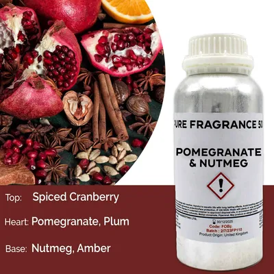 Productafbeelding van Pure geurolie met granaatappel en nootmuskaat - 500 ml
