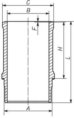 Produktbild von MAHLE Zylinderlaufbuchse 061 WN 26 01 für SCANIA 4 - series 271,1mm 140,0mm