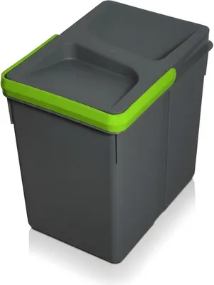 Produktbild von Küchenabfalleimer mit Deckel, 5 Liter, geruchshemmend, spülmaschinenfest - Anthrazit