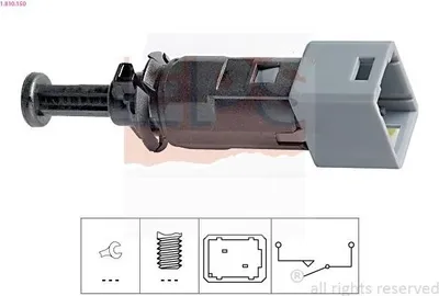 Produktbild von EPS Bremslichtschalter 1.810.150 für RENAULT Clio III Schrägheck (BR0/1, CR0/1) mechanisch