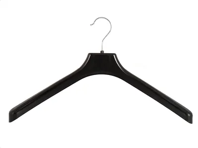 Produktbild von Kleiderbügel für Jacken Mantelbügel 45cm schwarz W45b NEU 10 Stück