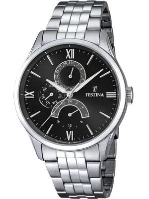 Obrázok produktu pre FESTINA Pánske náramkové hodinky Retrograde analógové Quartz z nehrdzavejúcej ocele strieborné UF16822/4
