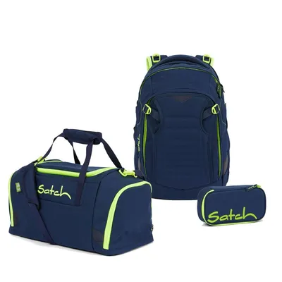 Produktbild von Satch Match Toxic Yellow Schulrucksack Set 3tlg.