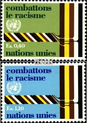 Produktbild von Briefmarken UNO - Genf 1977 Mi 68-69 (kompl.Ausg.) gestempelt gegen Rassismus