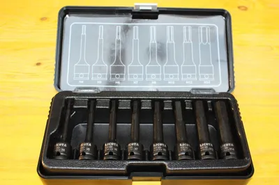 Produktbild von Innensechskant Nuss Set, Schlagschrauber Nuss Set 3/8 Zoll, 8-teilig, Cr-Mo