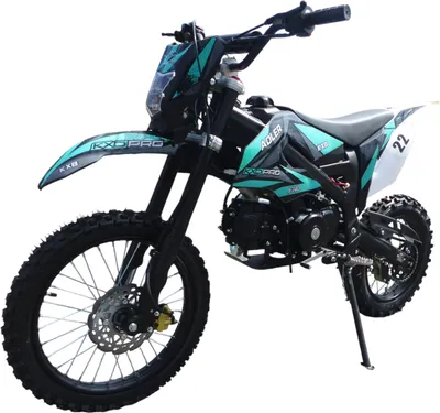 Produktbild von 140cc Dirtbike Cross Bike Pitbike KXD 612 E-Start 17/14 Zoll Lichtmaske Türkis