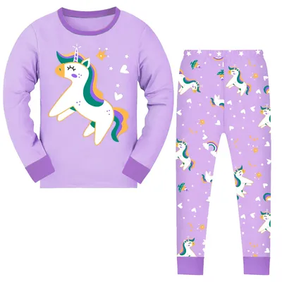 Productafbeelding van Meisjes Pyjama Set van Katoen met Lange Mouwen