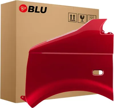 Obrázek produktu pro BLU Blatník náhrada pro VW Volkswagen T5 Transporter Multivan Caravelle LC3X Levý Červené MuranoRot | 2003-2015 | Přední | Lakovaný | Připravený k montáži | Pozink