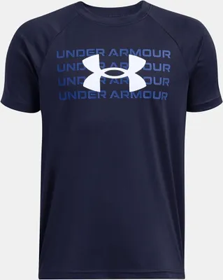 Produktbild von Under Armour Ua B Tech Wm Logo Ss - midnight navy, Größe:S