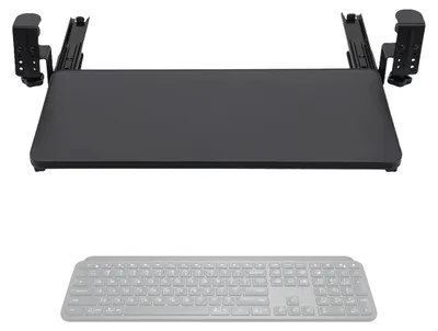Productafbeelding van Keyboardhouder, verstelbaar, met klem, robuuste constructie, zwart