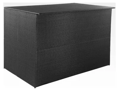 Produktbild von Gartenbox Schwarz 150 x 100 x 100 cm aus Poly Rattan