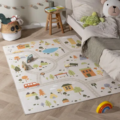 Zdjęcie produktu dla Volero - Mata do zabawy auto - Rocky Ride Szara - 160x230 cm