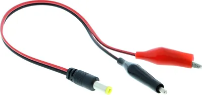Produktbild von Kabel - Krokodilklemmen auf 5.5*2.1mm DC Klemme (männlich) - 30cm