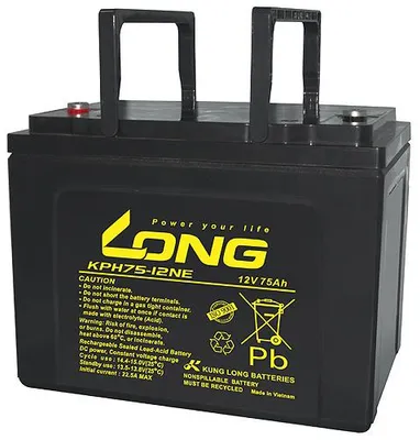 Produktbild von Long Bleiakku KPH75-12NE - 12V 75Ah - zyklenfest