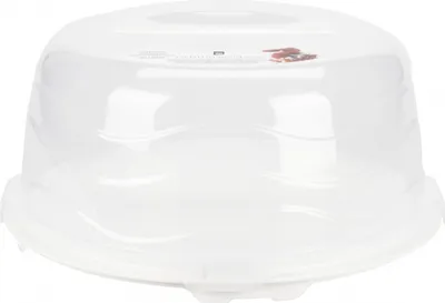 Produktbild von Excellent Houseware Kuchen-Servier- und Transporttablett, Polypropylen, 33 x 16 cm, weiß