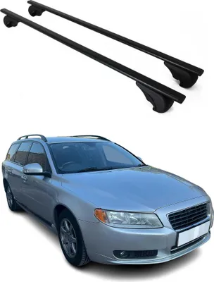 Immagine prodotto di Barre portatutto trasversali per Volvo V70 2007-2020, colore nero