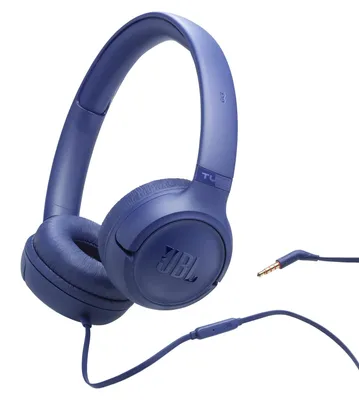 Productafbeelding van JBL Tune 530, Kabel, 20 - 20000 Hz, Muziek / Vrije tijd, 142 g, Koptelefoon met microfoon, Blauw